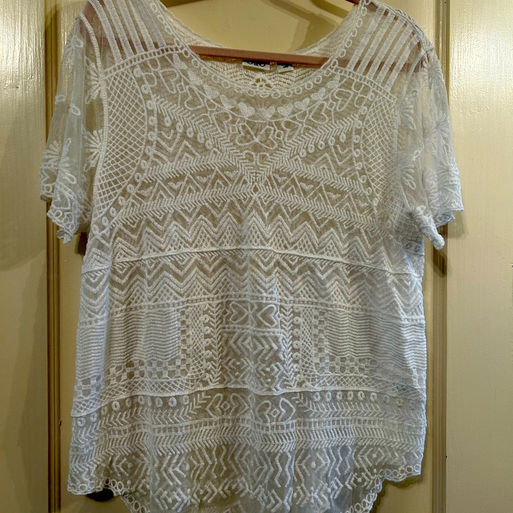 Cato lace top XL